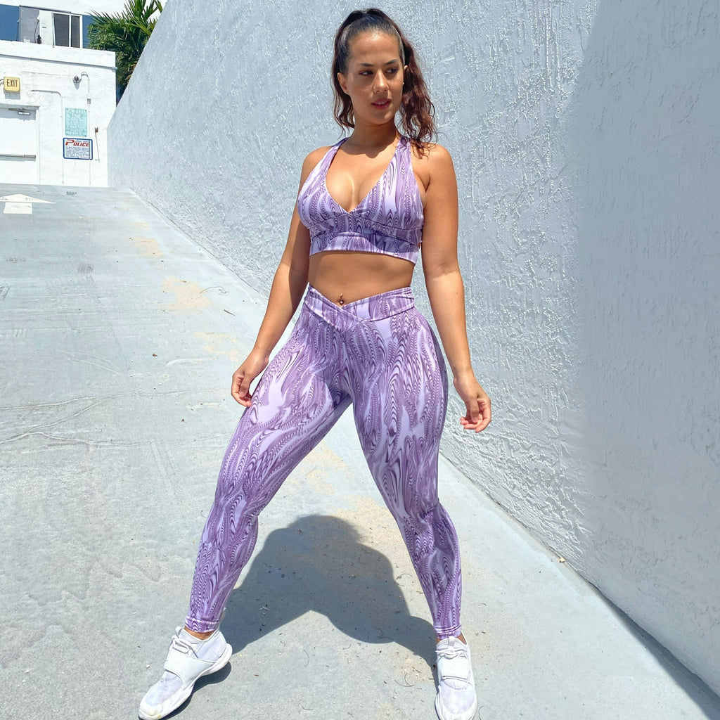 Purple Haze Scrunch Leggings - JBody