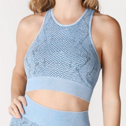 Sky Snake Skin Crop Top - JBody